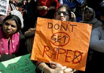women protest outside delhi police hq protesting rapes
