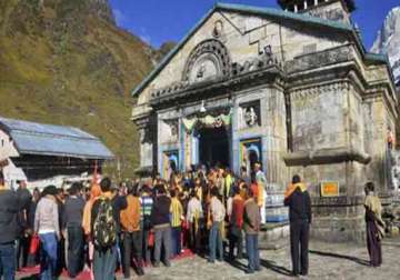 yatra to badrinath stalled following warning of heavy rains