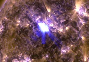 year s most powerful solar flare erupts from sun effect may reach earth today