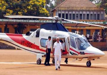 yeddyurappa to curtail travel by choppers