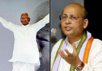 acceptable to all lokpal bill within 3 months singhvi