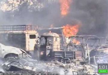 200 vehicles seized by hyderabad police gutted in fire