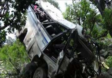 5 die as bus falls into gorge in jammu