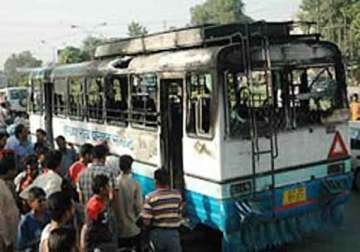15 buses vandalised in gurgaon over student s death