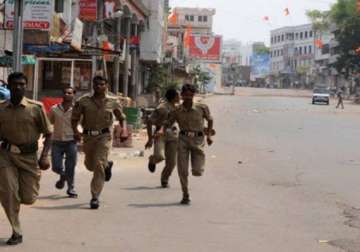 three killed in police firing following communal clash in hyderabad