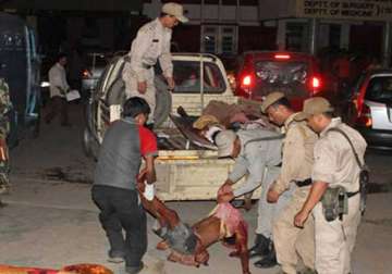 2 killed 6 injured in bomb blast in a market in manipur