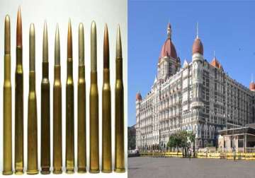 16 live cartridges found near taj hotel in mumbai