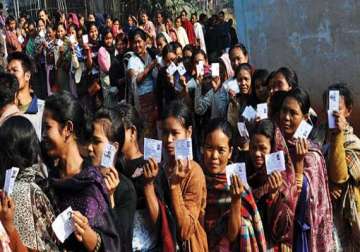 80.05 percent voting in assam in three phases