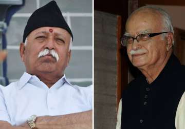 advani rss chief have detailed and candid interaction