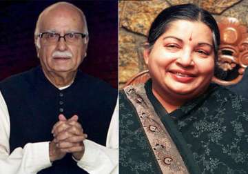 advani meets jayalalithaa both to co ordinate on prez poll