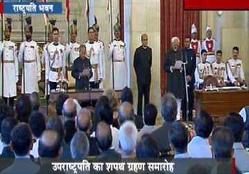 hamid ansari sworn in as vice president for second term