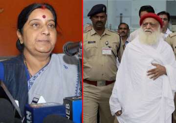 asaram arrest sushma says law will take its own course