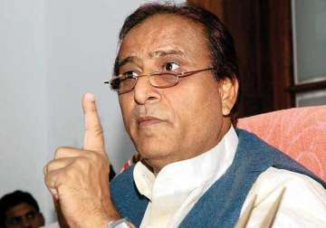 azam khan blames rss for up clashes