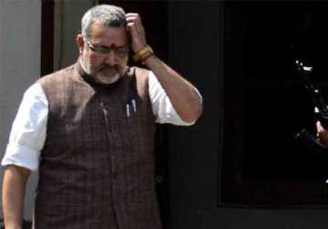 bjp mp giriraj singh tells police recovered money was of his cousin
