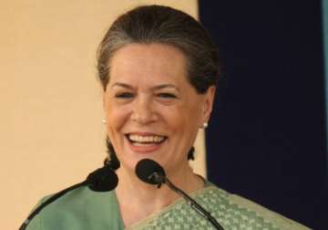 bjp asks ec to stop sonia from airing message on dd air