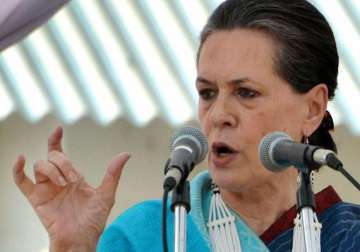 bjp led opposition whipping up communal frenzy sonia
