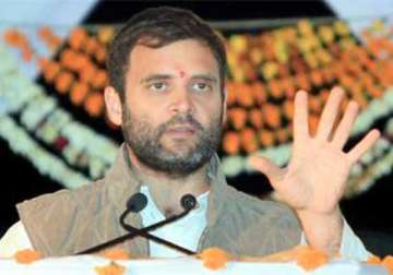 bjp practising politics of blood says rahul