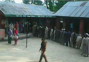brisk voting in ladakh sluggish in baramulla