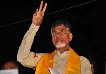 chandrababu naidu signs five files at swearing in