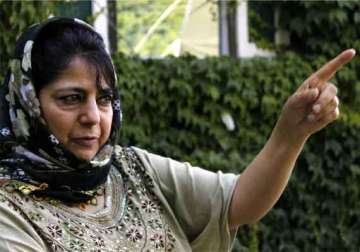 change ground situation for political solution in kashmir mehbooba mufti