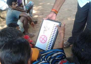 chhattisgarh polls maoists destroy evms explode bomb