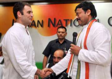 chiranjeevi formally joins congress hails rahul as future pm