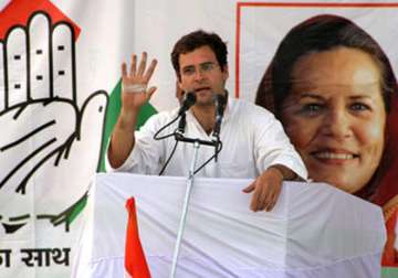 cong govt needed for up s bright future says rahul