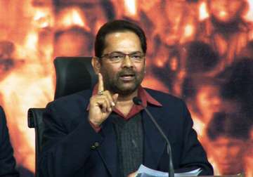cong will weep after up poll results says naqvi