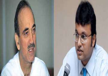 chidambaram opts out of ls race fields son karti azad from udhampur