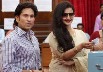 congress nominated tendulkar rekha to rs for poll gains says aap