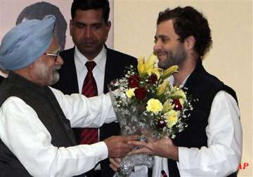 congress leaders jubilant over rahul s elevation fireworks at party hq