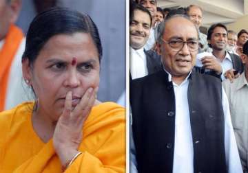 digvijay slams bjp s imported mascot uma bharti