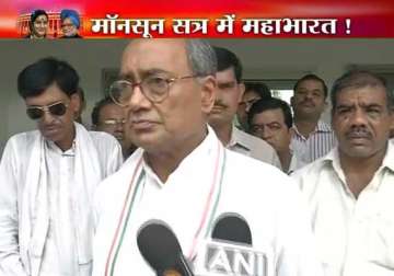 digvijaya hopes opposition would allow parliament to function