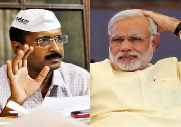 don t have blind faith on modi kejriwal tells varanasi voters