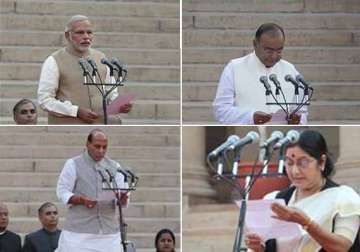 modi cabinet full list of ministers with portfolios with pics