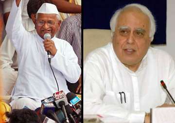 hazare s version of lokpal bill unacceptable sibal