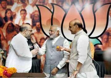 in pics amit shah takes over as bjp president