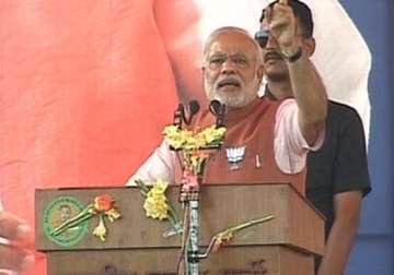 in pics narendra modi s rally in maharashtra and karnataka