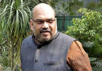 amit shah discusses parliament strategy with bjp ministers