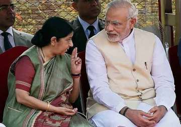 pm modi god s gift sushma swaraj a national asset venkaiah naidu