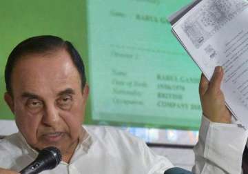 onus on rahul gandhi to prove he is innocent says subramanian swamy