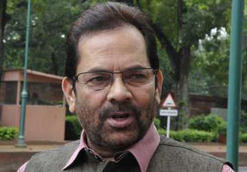 pm to meet bjp mps on sunday mukhtar abbas naqvi