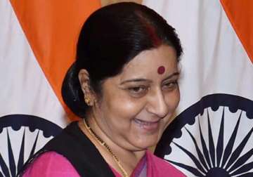sushma swaraj leaves for sri lanka