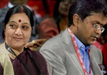 conflict of interest sushma swaraj s daughter represented lalit modi in court