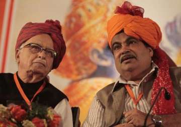 no question of demanding action against bjp veterans gadkari