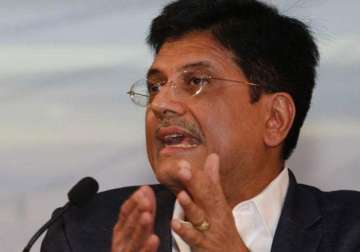 aap government didn t allocate land for power stations piyush goyal