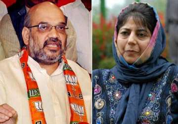 j k govt formation mehbooba mufti likely to meet amit shah today