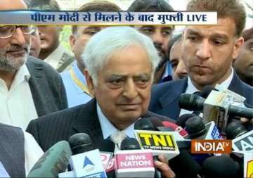 mufti mohammed sayeed to take oath as j k cm on march 1 pm modi to attend swearing in