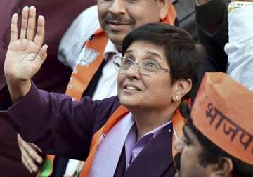 throat infection hits kiran bedi on campaign trail