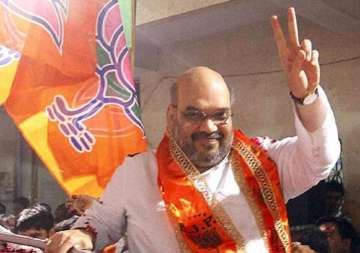 delhi polls kiran bedi s arrival has panicked aap says amit shah